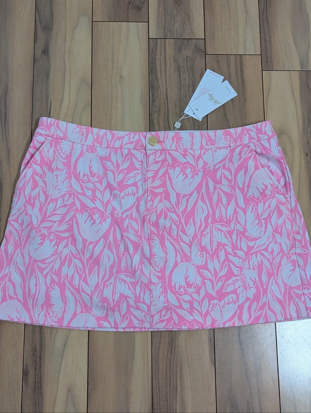 NWT! Lilly Pulitzer Colette Knit Skort Rousseau Pink Tulip To Tango Size 16